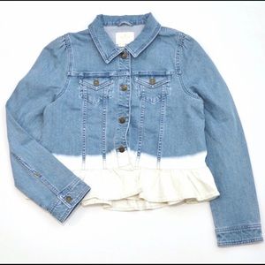 Kate Spade Dip Dye Ombré Ruffle jacket